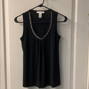 Sleeveless top WH/BM